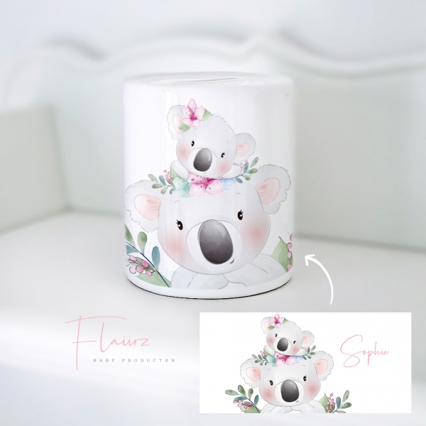FLAIIRZ Koala met kleine koala spaarpot