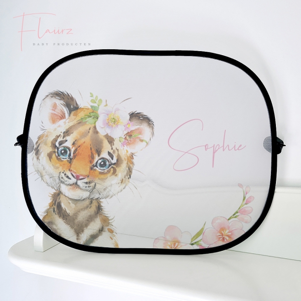 FLAIIRZ Tijger met bloemen zonnescherm